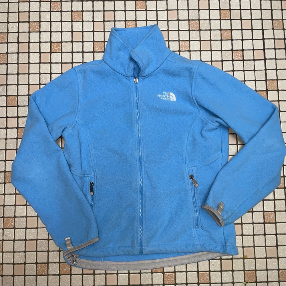 The North Face Light Blue Fleece Jacket SZ S